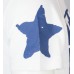 TRUE RELIGION Men T-Shirt TRUE 71 STARS White Royal Blue CRACKED Print